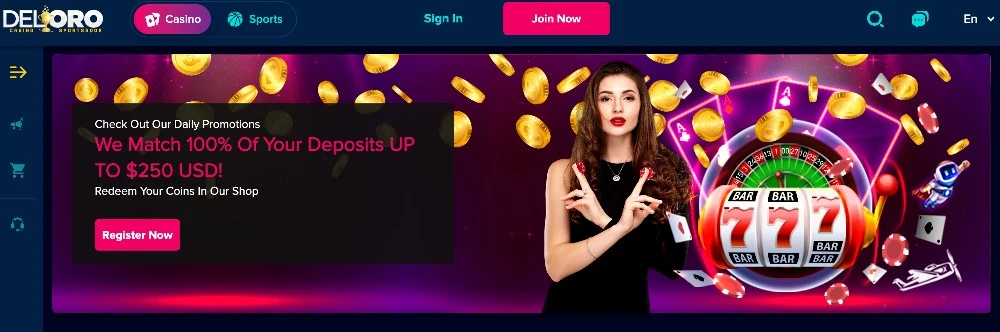 Deloro Casino Welcome Bonus